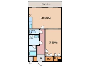 歌敷山ハイツの物件間取画像